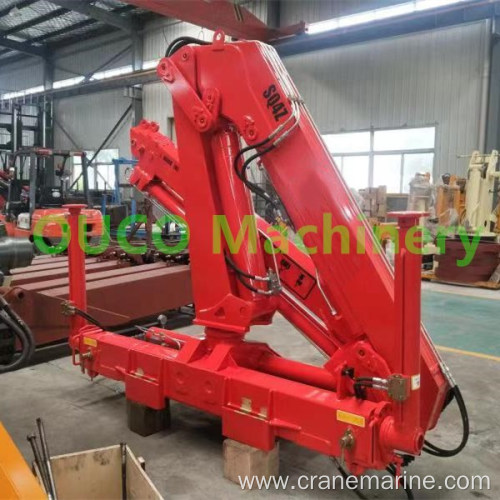 4T Knuckle Boom Truck Mounted Crane telescopic hydraulic truck crane